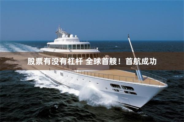 股票有没有杠杆 全球首艘！首航成功